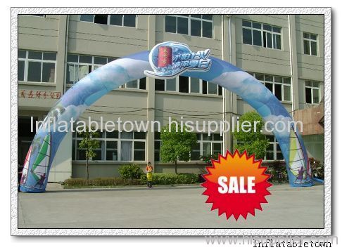 Advertising inflatable arch