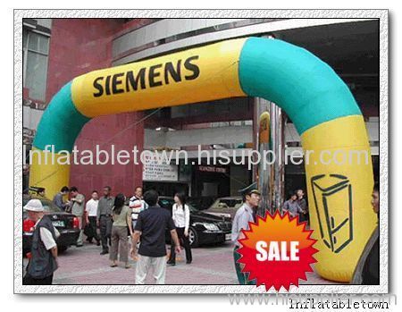 Inflatable advertising archway