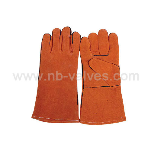 Leather welding glove