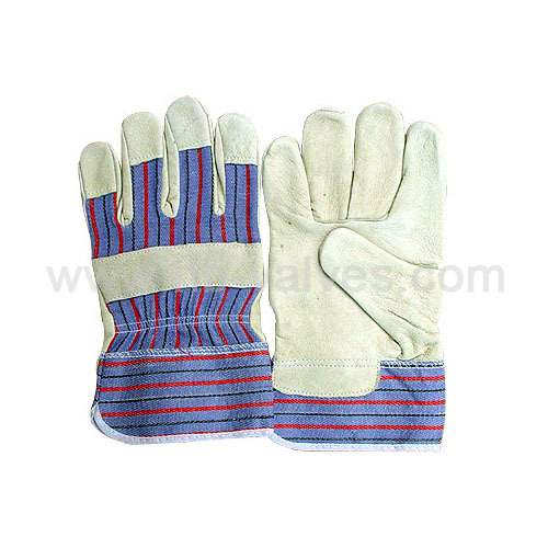 Twill fabric back work glove