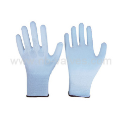Long fiber elastic acrylic nylon glove