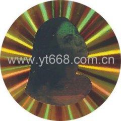 holographic security sticker