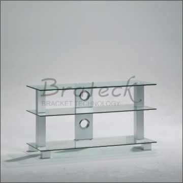 corner glass tv stand