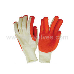 Red natural latex glove