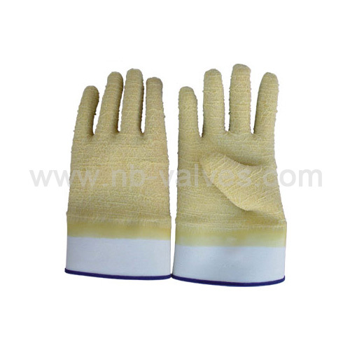 Natural non-slip latex glove