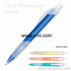 white clip plastic retractable Mechanical pencil