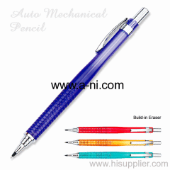 shiny chrome plastic colored click mechanical pencil