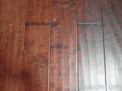 handscraped Birch engineered wood flooring