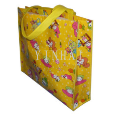 green eco friendly non woven shopping bag