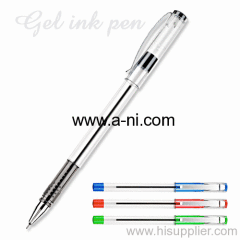 cheap transparent plastic pastel gel ink pen