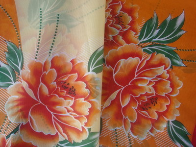 pongee printed fabric