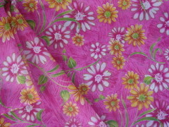 pongee printed fabric