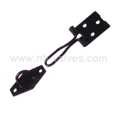 Wire hasp and staple