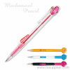 colored plastic revolvable knock Mechanical pencil