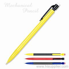 colored plastic push action Mechanical pencil