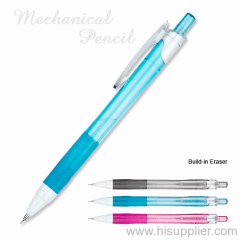 translucent colored plastic push action pencil