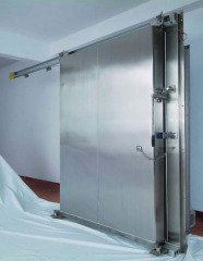 stainless steel sliding freezer doors