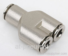 Y type metal fitting