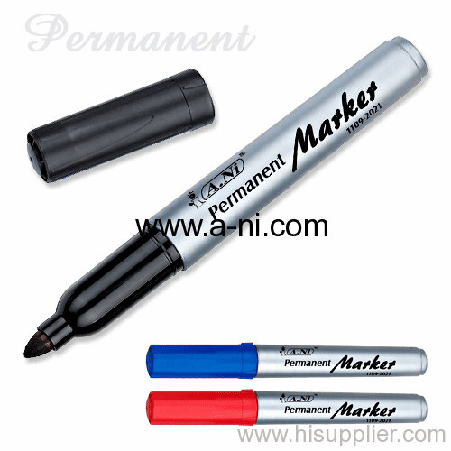gray barrel permanent marker pen