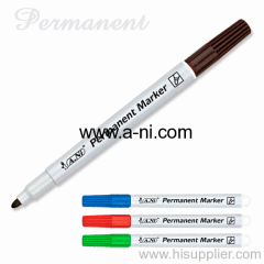 white barrel permanent marker pen