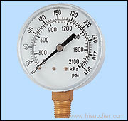 snap on plastic window pressure gauge