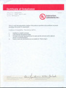 UL Certificate