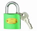 colour iron padlock