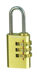 brass combination padlock