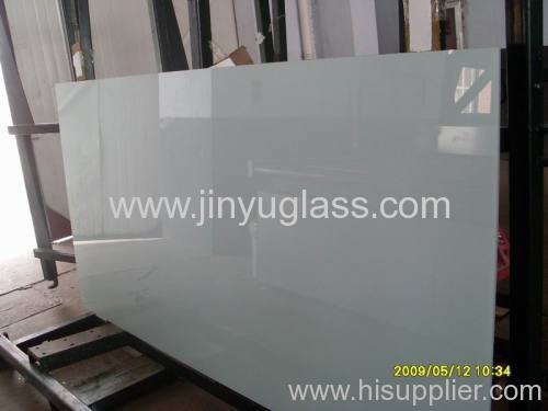 White Painted Glass