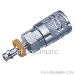 Push on hose barb quick coupler