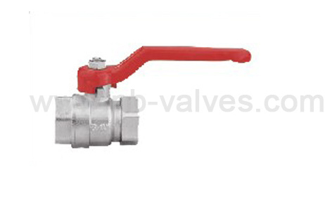 Bright brass ball valve