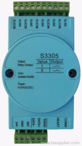 Isolated 5 Channels Power Relay Outputs Module