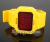 yellow sports watch,digital watch