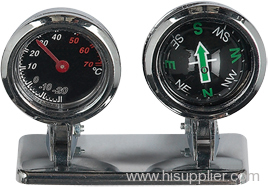 compass and thermometer