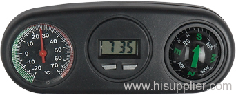 car thermometer with compass