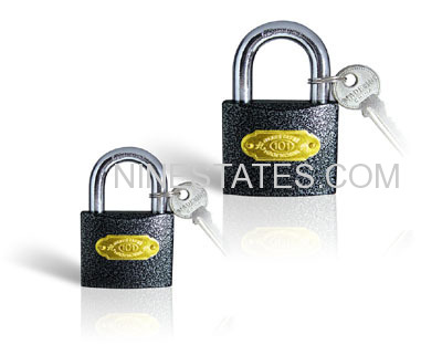 32mm Plastic Covered Padlock