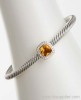 Sterling Silver 4mm Citrine Noblesse Bracelet Fine workmanship jewelry 925 silver collection jewelry