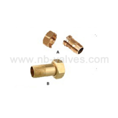 Brass nipple fitting