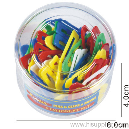 color tipped boat plastic paper clips