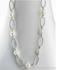 sterling silver necklace yurman pearl necklace jewelry