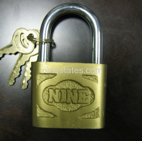 New cast iron padlock with imitate brass (30mm)