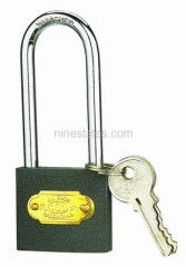 Grey iron padlock (long shackle) 25mm