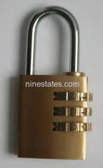 Brass combination padlock(25mm)