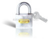 Electroplating chrome iron padlock (63mm)