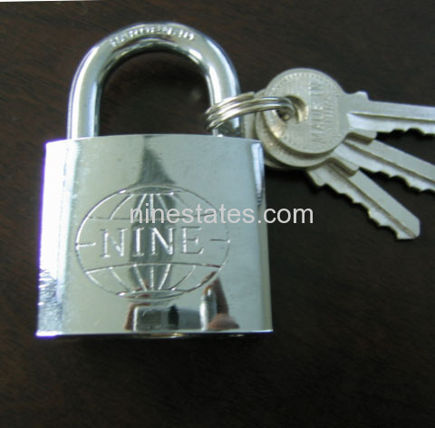 new chorme plated lock