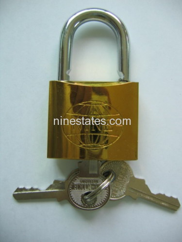 new golden plated lock