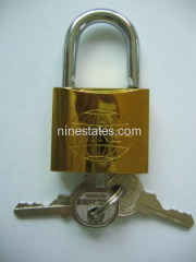 golden plated iron lock