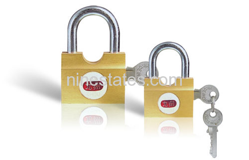 Brass padlock ( side - opening) 30mm