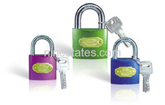 Pull iron padlock of clolr & pc key ( 75mm)