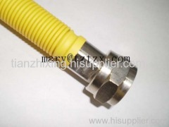 flexible metal gas hose for connector